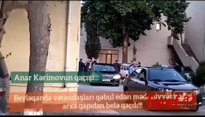 Beyləqanda kuryoz görüş: Nazir Anar Kərimov qabaq qapıdan girib, arxa qapıdan qaçdı - VIDEO