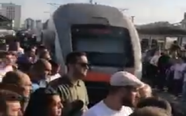 Bakı Dəmir Yolu Vağzalında insident - Video