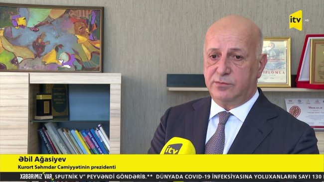 “ABŞERON” SANATORIYASININ BAŞ HƏKIMI MƏDƏSI XƏSTƏLƏRI ARAQLA MÜALICƏ EDIR