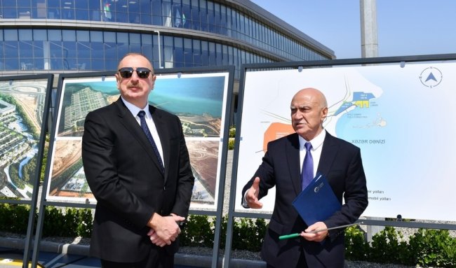 İlham Əliyev Ələt Azad İqtisadi Zonasının açılış mərasimində - FOTOLAR