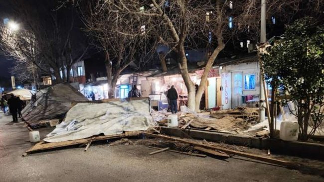 Bakıdakı məşhur kababxanalar söküldü - FOTOLAR