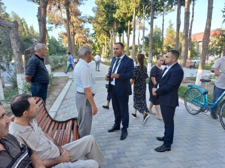 Deputatlığa namizəd Peyman Sadıqov növbəti dəfə seçicilərlə görüşüb – FOTO