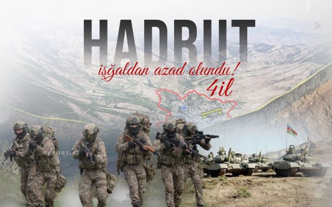 Hadrutun işğaldan azad olunmasından 4 il ötür