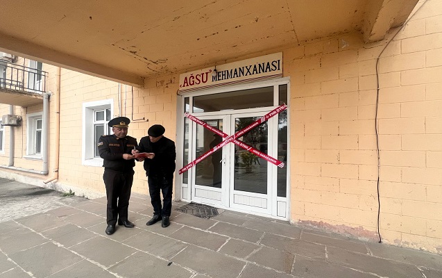 “Ağsu” mehmanxanasının fəaliyyəti dayandırıldı - Foto