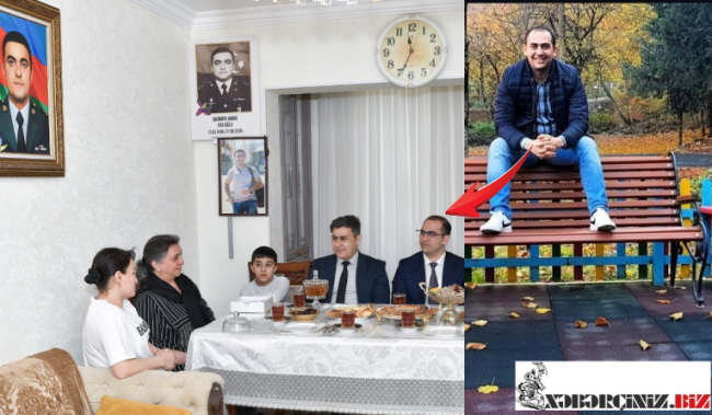 Hərbi Xidmətdə Olmayan Sədr, Şəhid Ailəsi İlə Şəkil Çəkdirdi! -FOTO