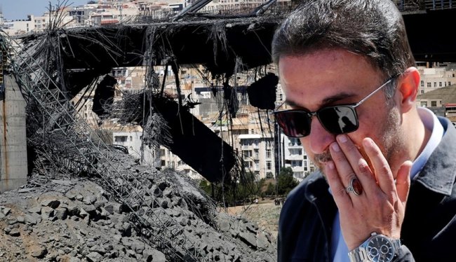 Yaxın Şərqin ən hündür körpüsü VURULDU: Dəhşətli hücumun görüntüləri - FOTO