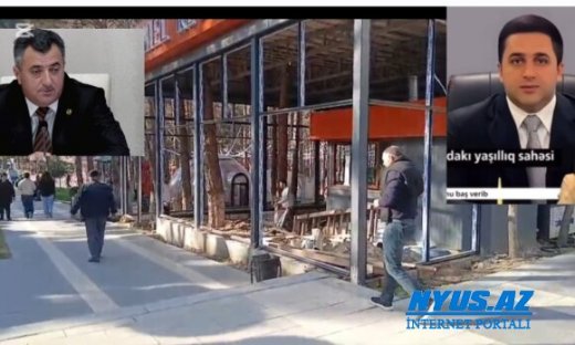 Xırdalanda restoran əjdaha olub, parkın içindəki ağacları udub